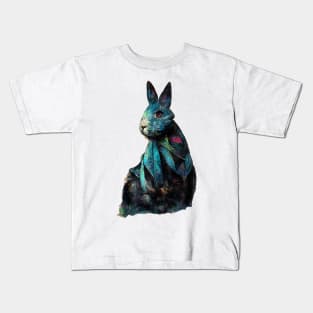 Rabbit watercolor painting #rabbit Kids T-Shirt